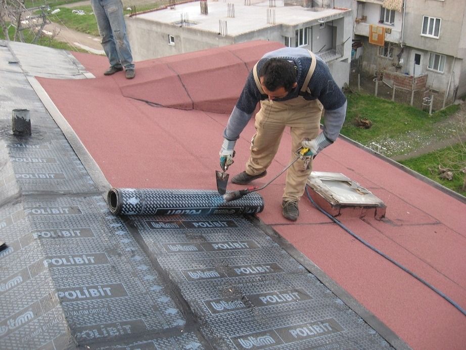 Bornova EPDM Kauçuk Çatı – düz çatıda arduvazlı bitümlü membran serimi